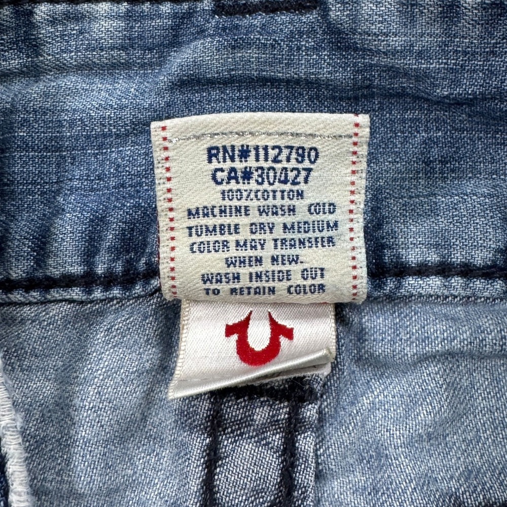 VINTAGE RARE True Religion Sammy Short Sz 27 Low Rise Y2K Vintage Casual - Picture 8 of 12
